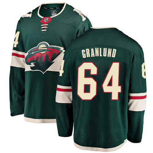 Fanatics Branded Men's Mikael Granlund Breakaway Green Home Jersey: NHL #64 Minnesota Wild