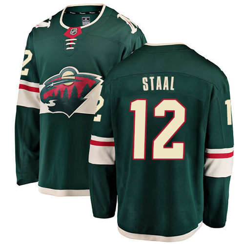 Fanatics Branded Youth Eric Staal Breakaway Green Home Jersey: Hockey #12 Minnesota Wild