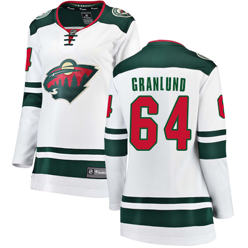 Fanatics Branded Women's Mikael Granlund Breakaway White Away Jersey: NHL #64 Minnesota Wild