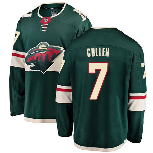 Fanatics Branded Men's Matt Cullen Breakaway Green Home Jersey: NHL #7 Minnesota Wild