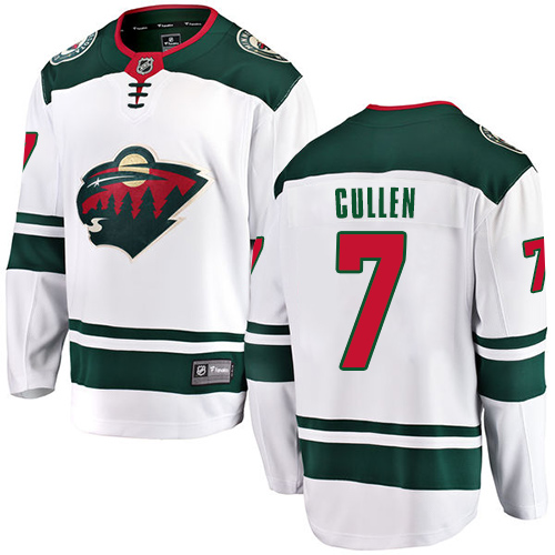 Fanatics Branded Men's Matt Cullen Breakaway White Away Jersey: NHL #7 Minnesota Wild