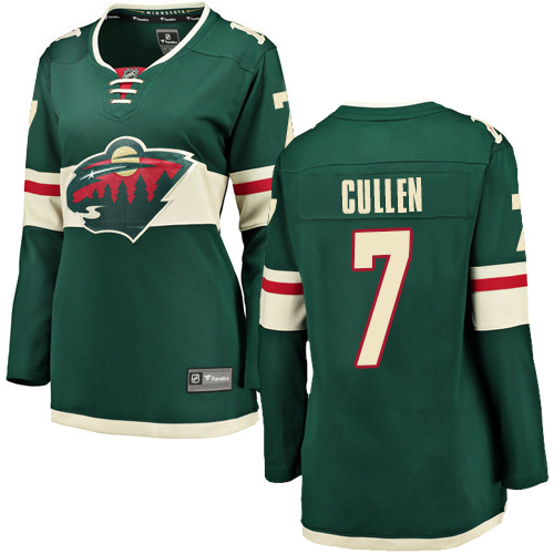 Fanatics Branded Women's Matt Cullen Breakaway Green Home Jersey: NHL #7 Minnesota Wild