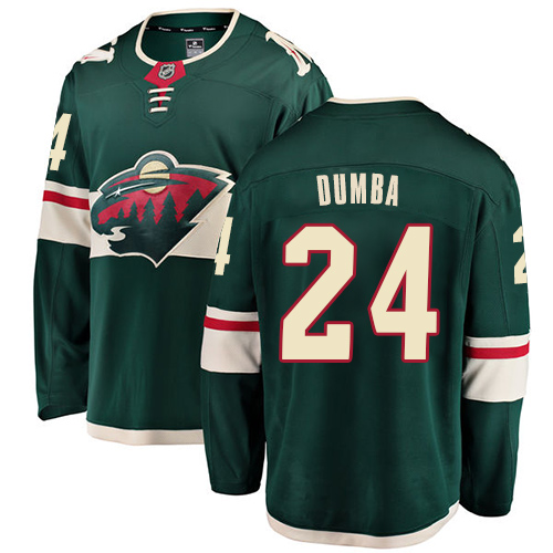 Fanatics Branded Men's Matt Dumba Breakaway Green Home Jersey: Hockey #24 Minnesota Wild