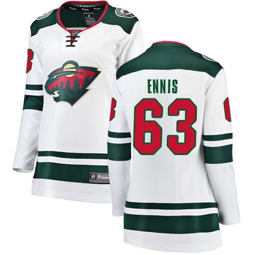 Fanatics Branded Women's Tyler Ennis Breakaway White Away Jersey: NHL #63 Minnesota Wild