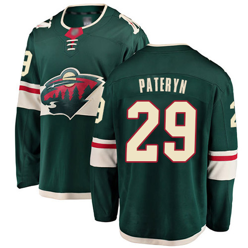 Fanatics Branded Men's Greg Pateryn Breakaway Green Home Jersey: Hockey #29 Minnesota Wild