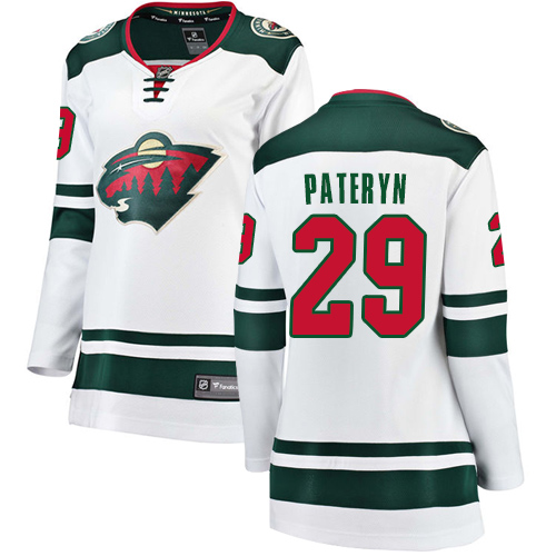 Fanatics Branded Women's Greg Pateryn Breakaway White Away Jersey: Hockey #29 Minnesota Wild