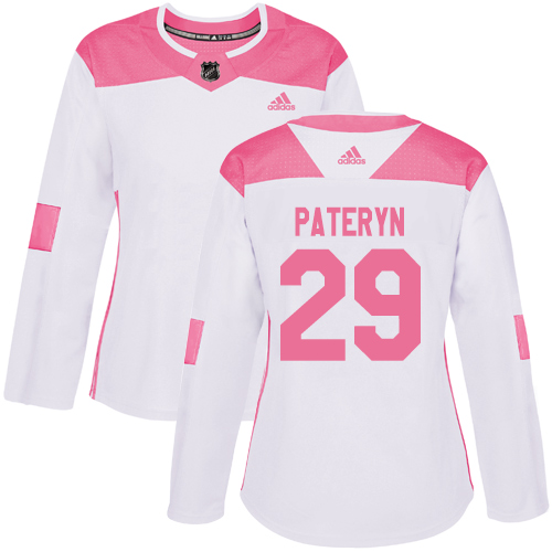 Women's Greg Pateryn Authentic White/Pink Jersey: Hockey #29 Minnesota Wild Fashion