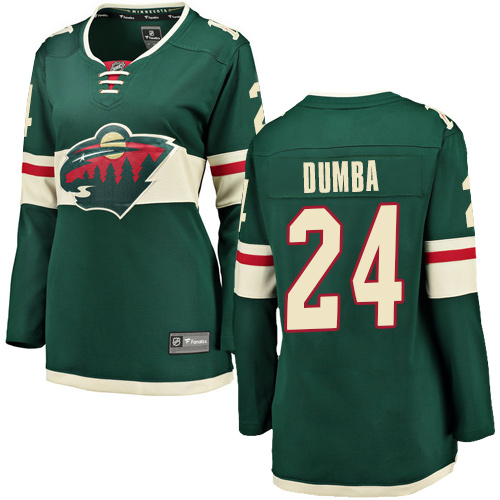 Fanatics Branded Women's Matt Dumba Breakaway Green Home Jersey: Hockey #24 Minnesota Wild